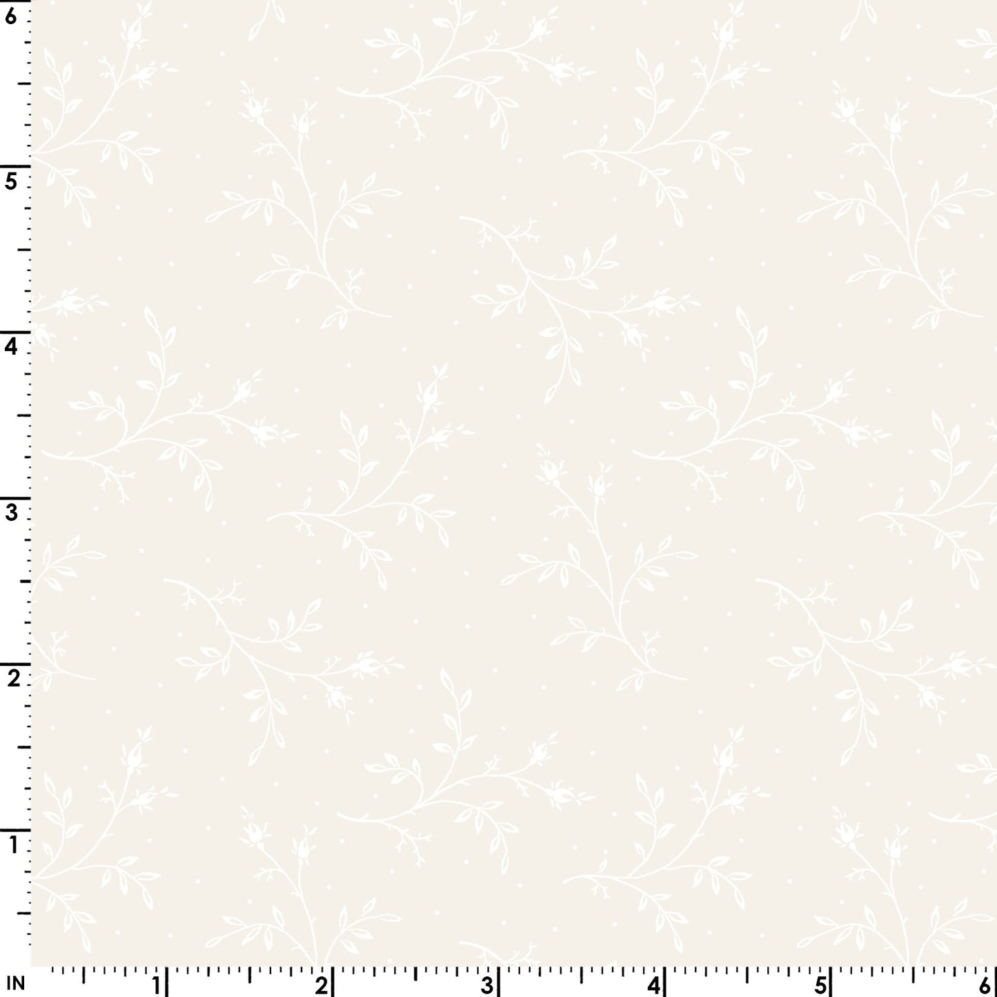 Solitaire whites leafy fronds white tone on tone MAS311 SW